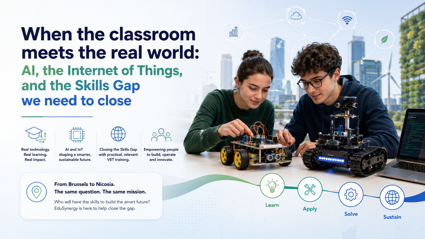 infographic about AI, IoT and the skills gap