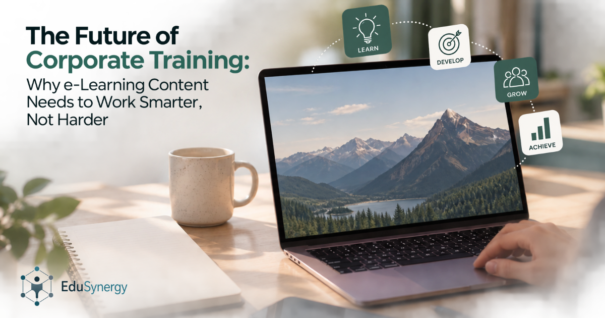 Brief infographic about the future of corporate training